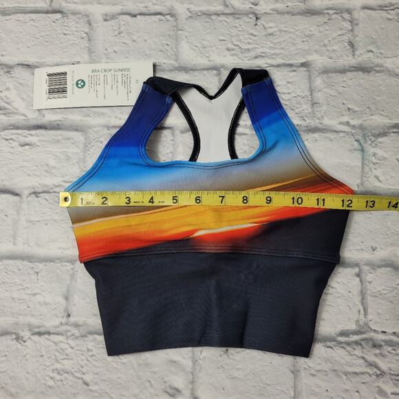 Soulgani Lux Low-Impact Crop Sunrise Print Sports Bra size XS - Picture 10 of 12